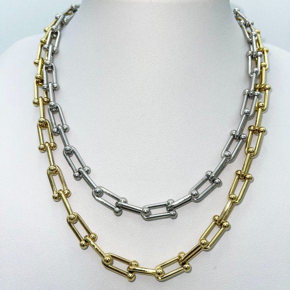 Link Chain Stainless Steel Necklace - Picture 1 of 5